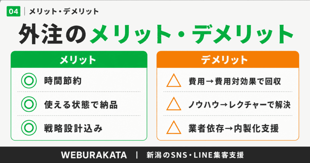 外注のメリットデメリット