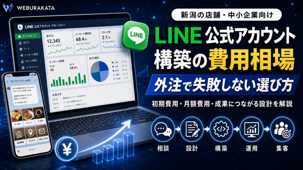 LINE公式アカウント構築の費用相場と外注で失敗しない選び方