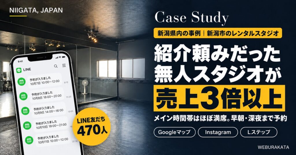 新潟市のレンタルスタジオ 支援事例